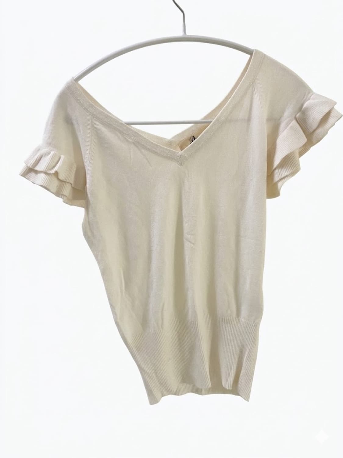 👼날개핏 반팔 아이보리 니트👼 상품이미지1