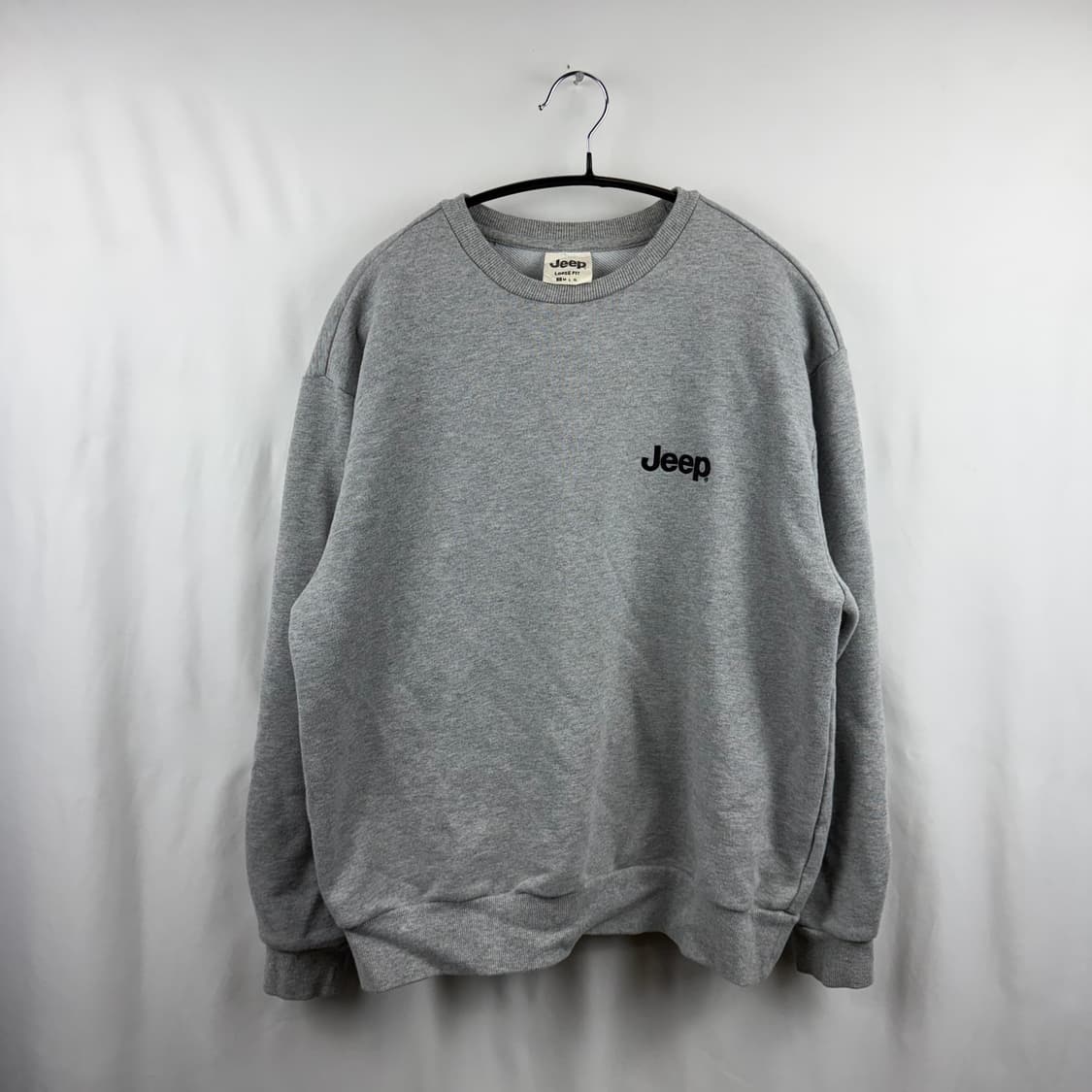 (S) 지프 자수로고 맨투맨 그레이 상품이미지2