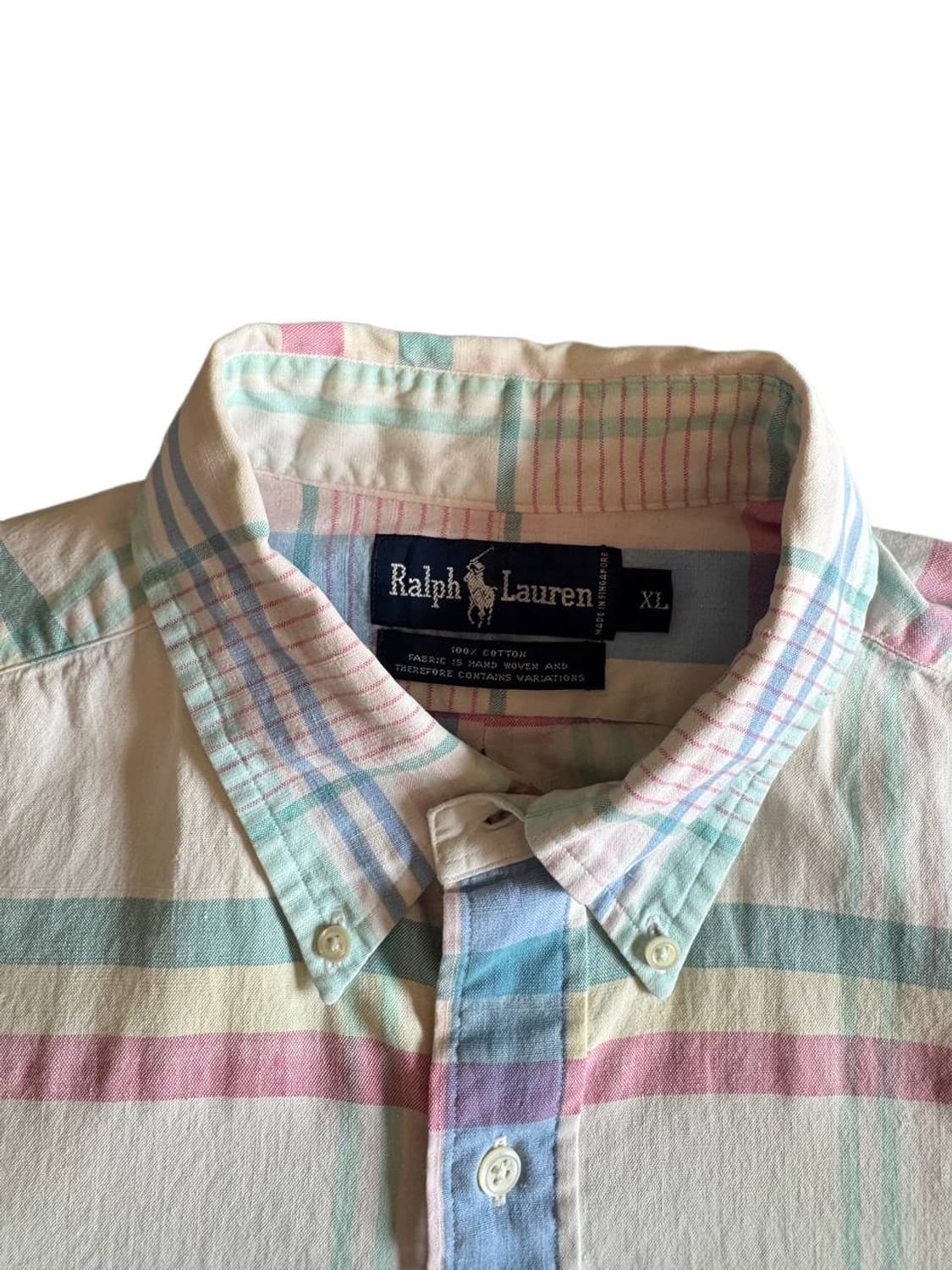 폴로 랄프로렌 버튼다운 반팔 체크셔츠 상품이미지4