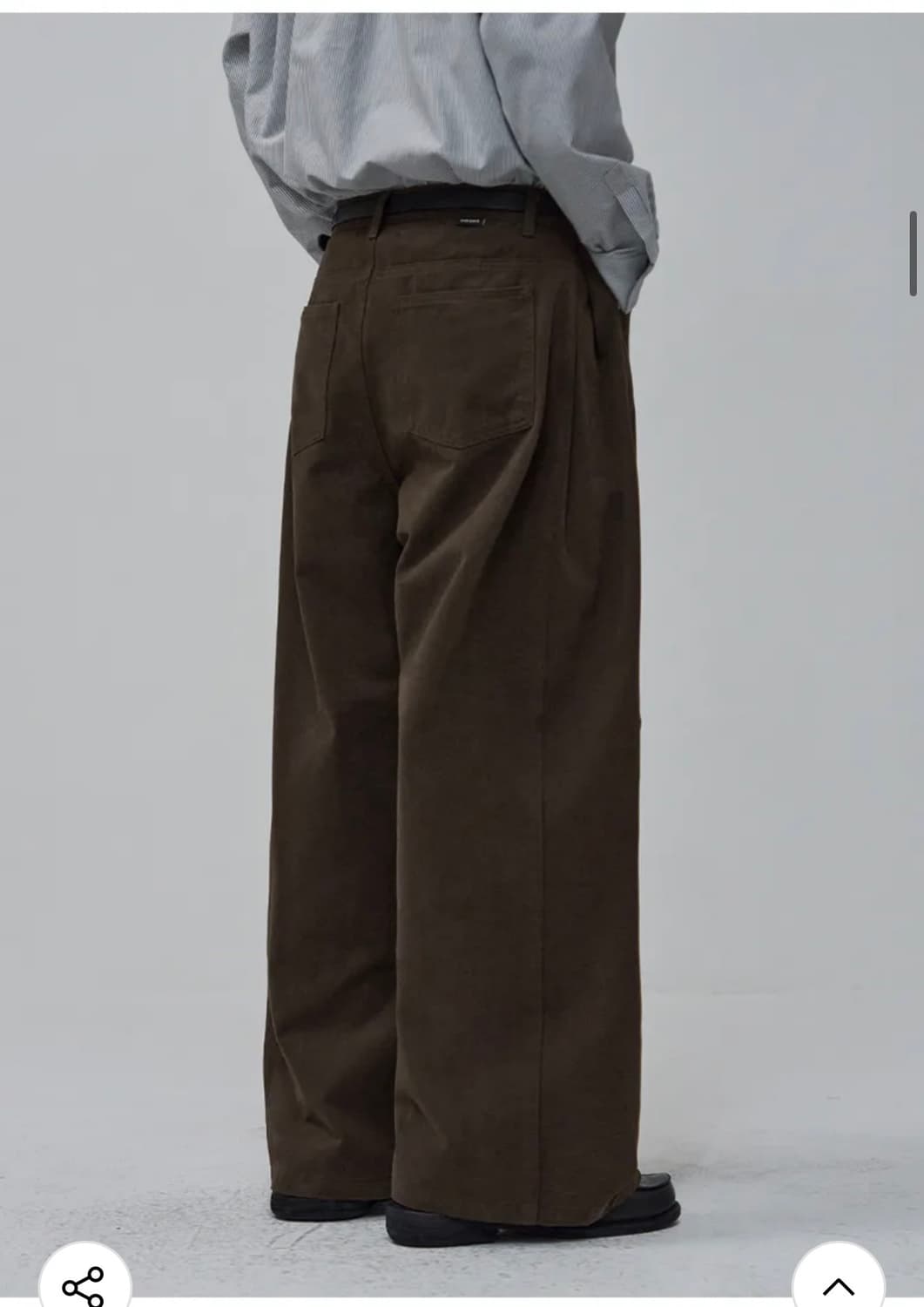 (새상품) 아워데이즈 사이드 턱 워시드 코튼 치노 팬츠 [BROWN] 상품이미지7