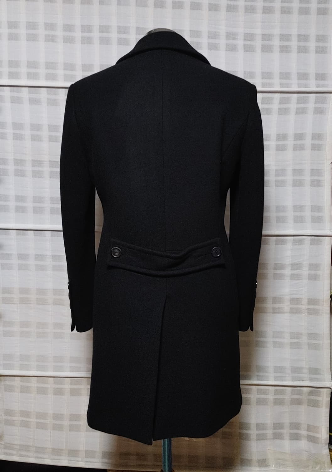 (한섬) 시스템 옴므 검정 더블 코트 100 (슬림) 상품이미지2