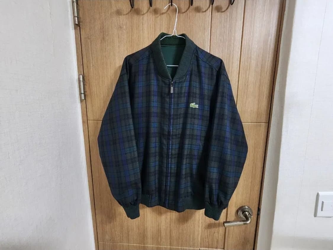 (100)라코스테 빈티지 울 리버서블 양면 점퍼 상품이미지4