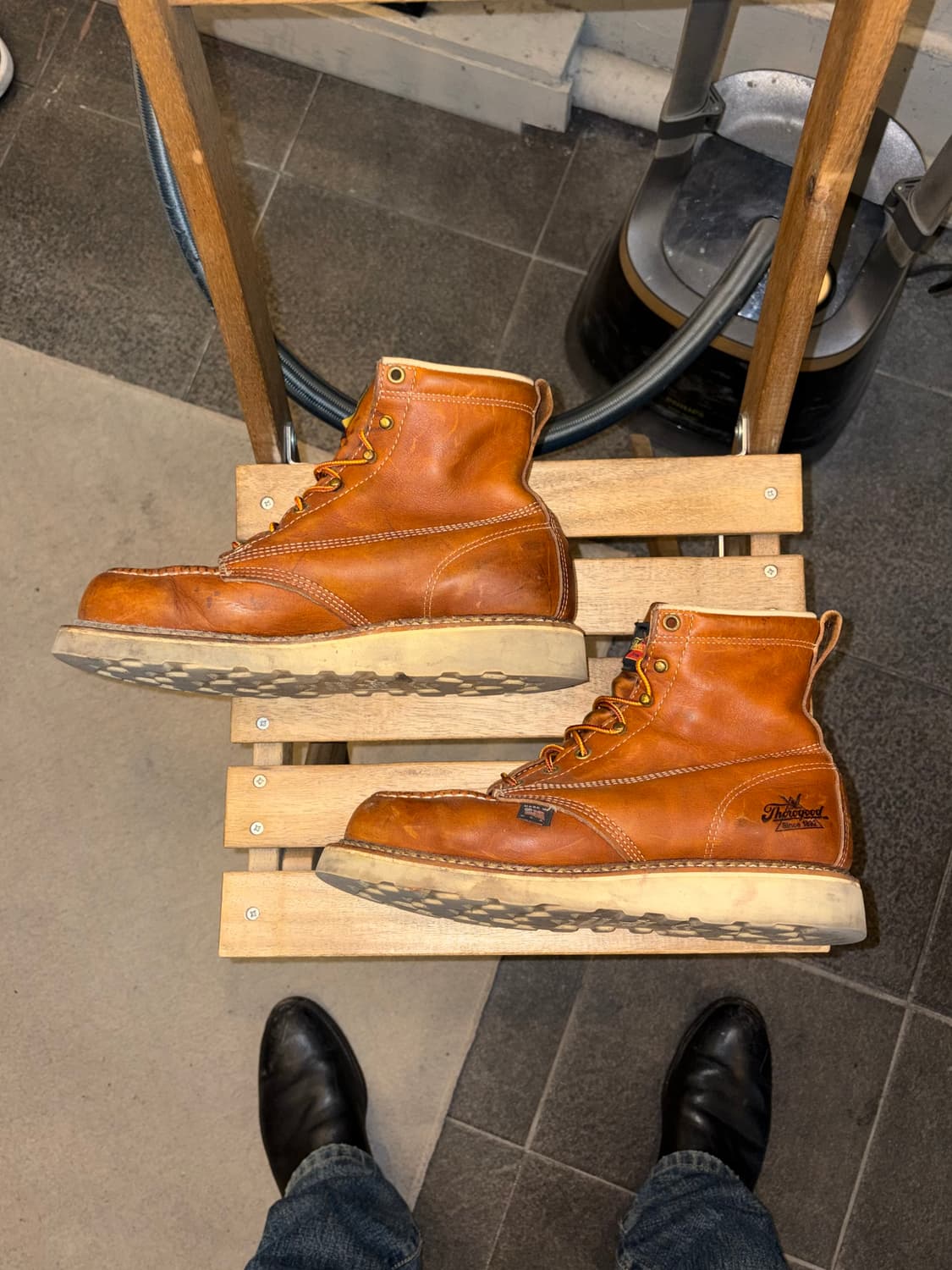 Thorogood USA moc toe leather boots (8E) 상품이미지5