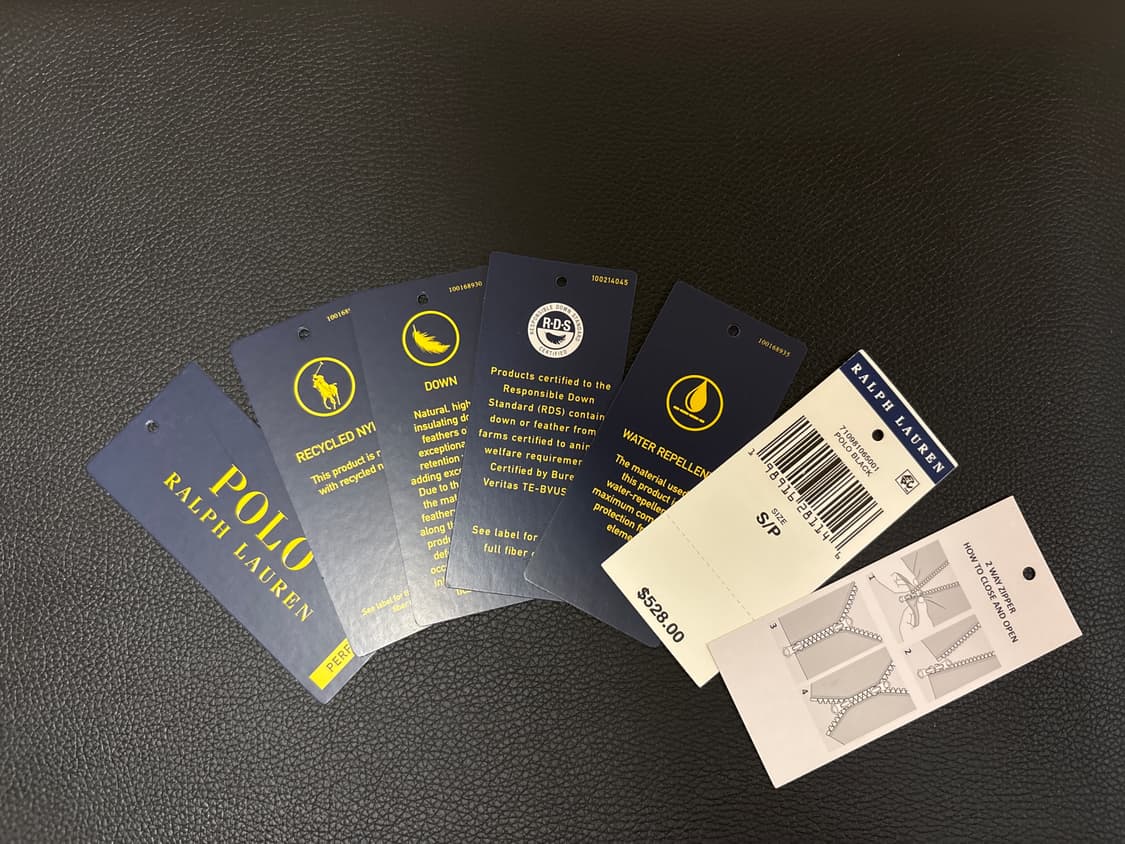 폴로 랄프로렌 고햄 덕다운 유광 패딩 상품이미지4