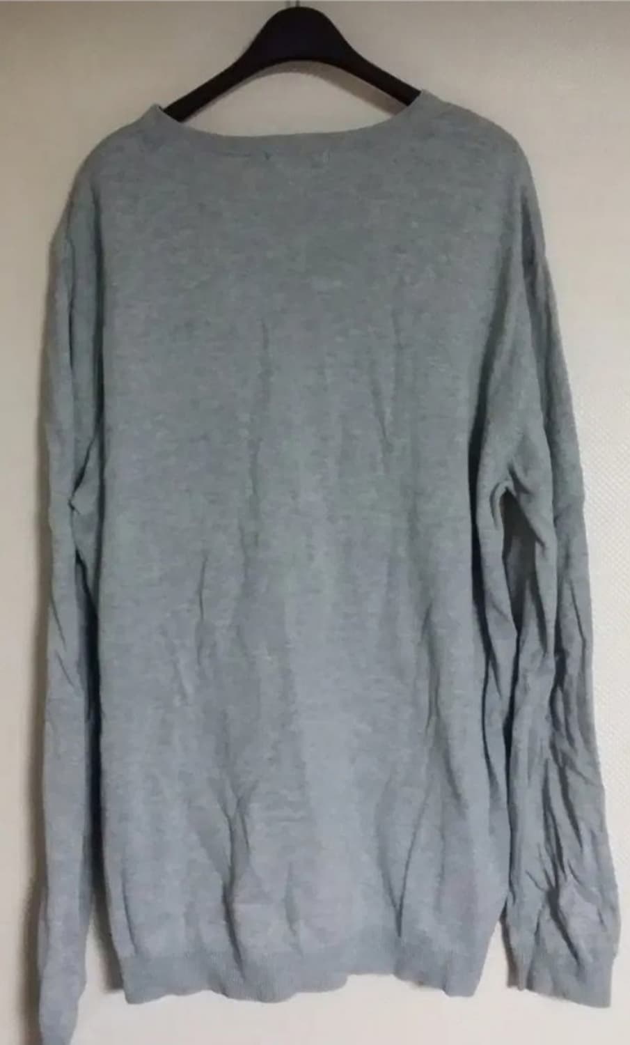 베이직하우스 남성 브이넥 니트 긴팔 티셔츠 105 상품이미지2