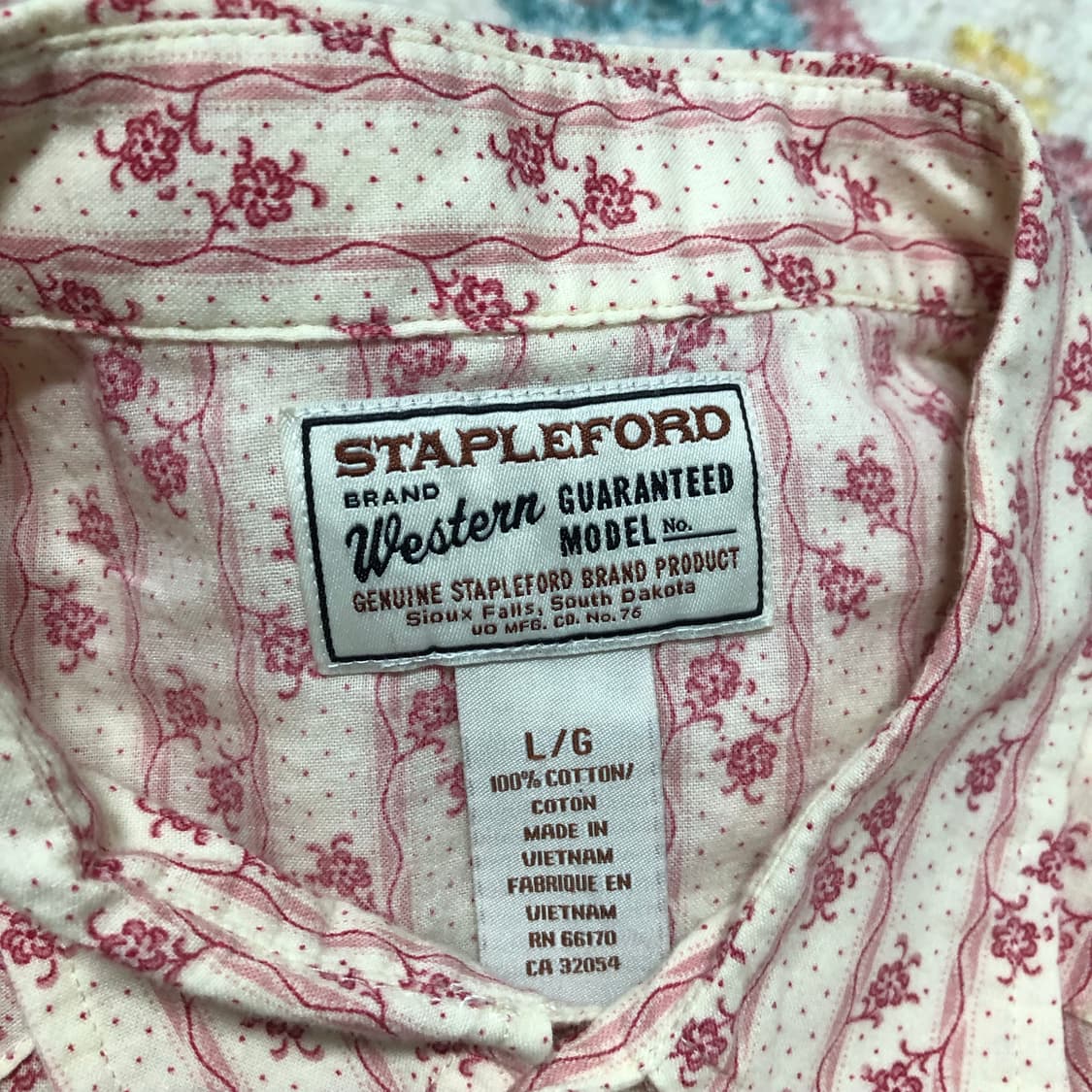90s STAPLEFORD 스태이플포드 웨스턴 셔츠 상품이미지2