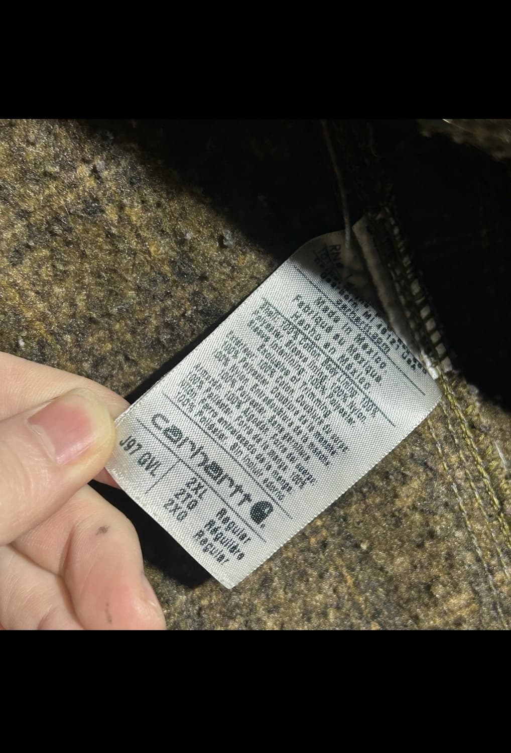 칼하트 j97 디트로이트 워크자켓 gvl 2xl 상품이미지9