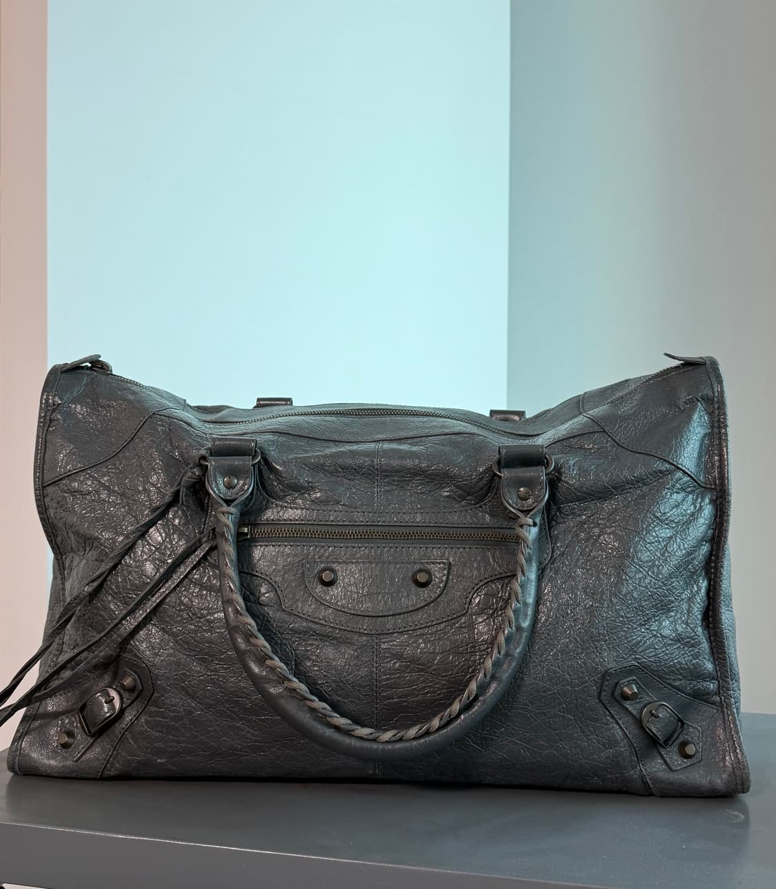 발렌시아가 모터백 딥그레이 라지 상품이미지1