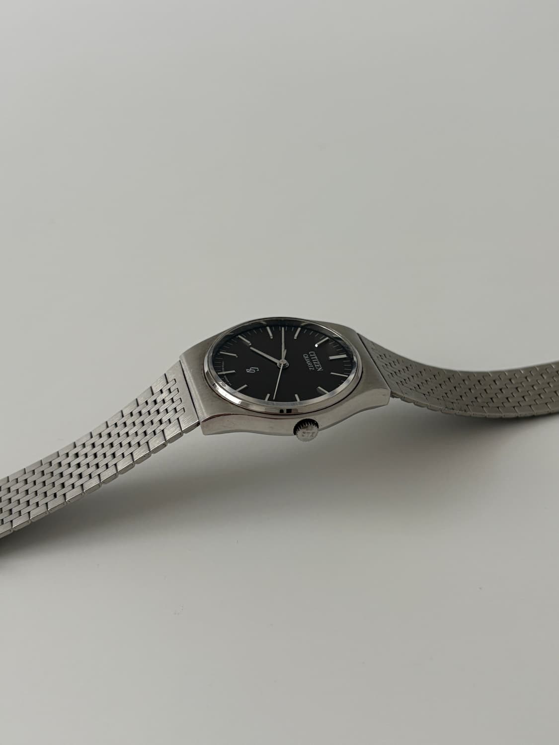 80s CQ brown dial silver quartz 상품이미지5