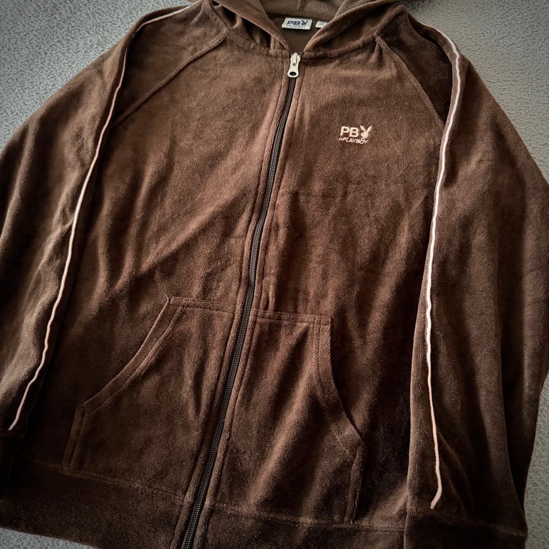 Playboy velvet hood zip 상품이미지3