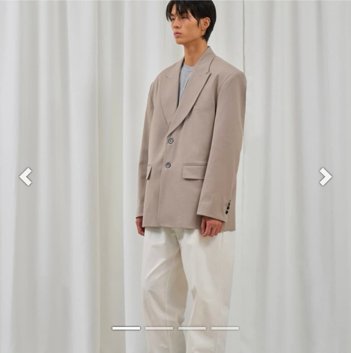 파르티멘토 피크드 싱글 자켓 미사용품  상품이미지3