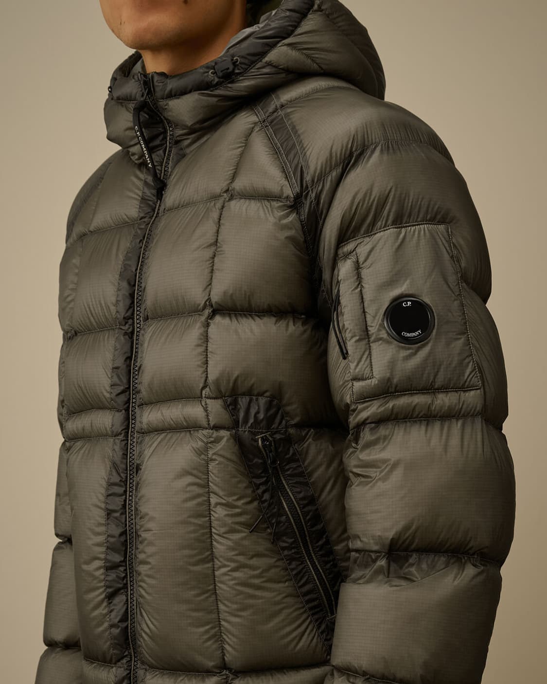 D.D. SHELL HOODED DOWN JACKET GUNMETAL 상품이미지6