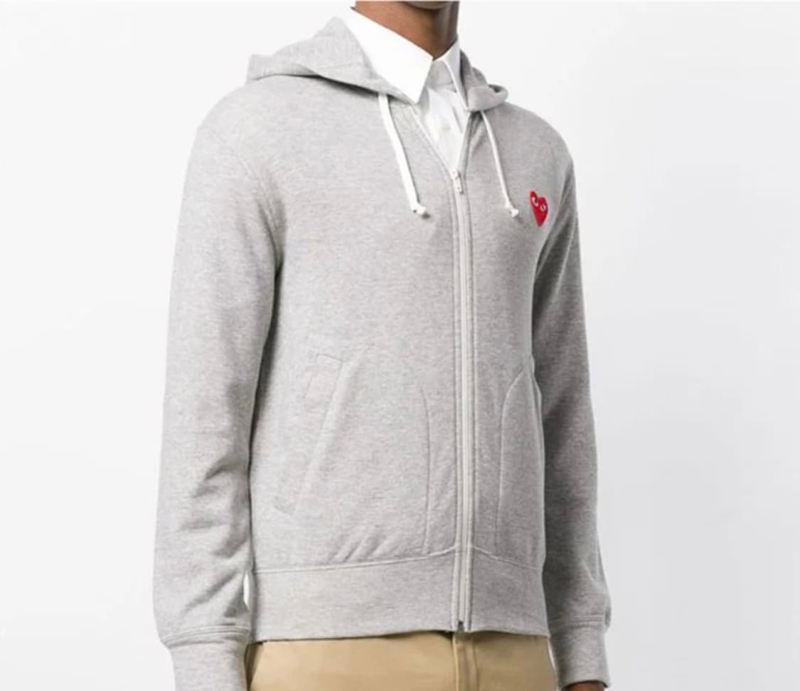 (정품/새상품)꼼데가르송 후드집업 그레이 상품이미지2