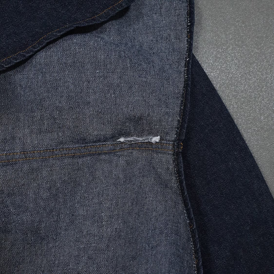 L (100) 리바이스 레드탭 포켓 버튼다운 생지 진청 데님 셔츠 남방 상품이미지6