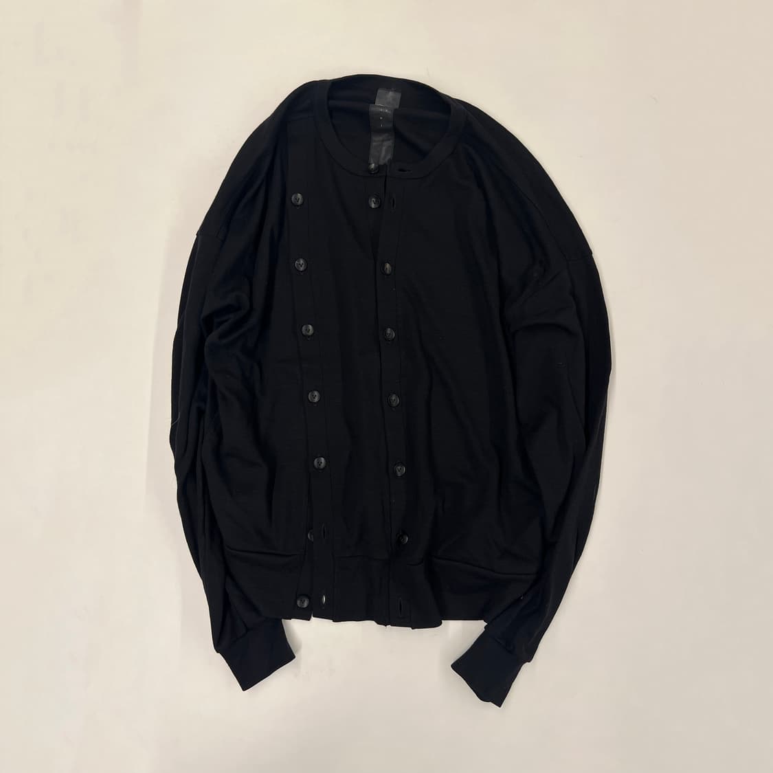 The viridi anne 더블 레이어 울 져지 가디건 2사이즈 상품이미지1