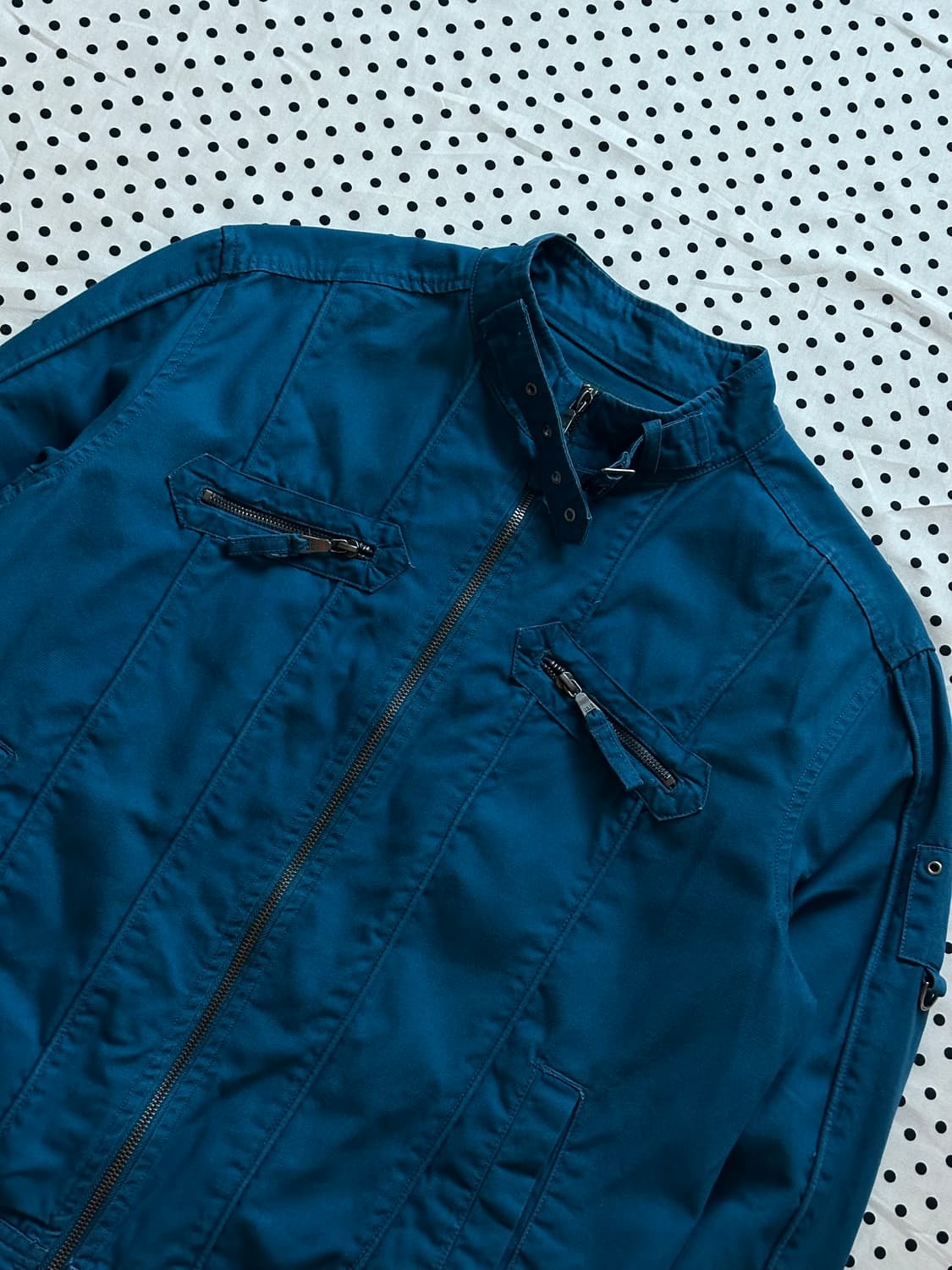 UGIZ 넥버클 블루 디테일 자켓 y2k 락펑크 상품이미지2