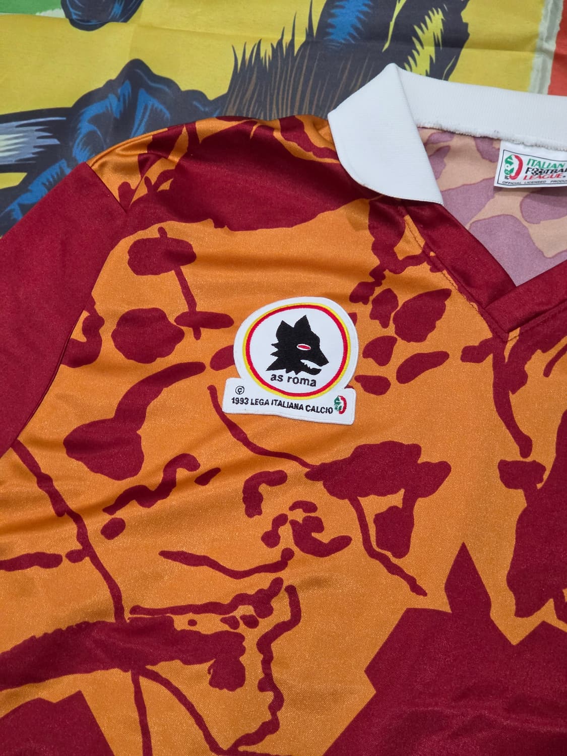 90s AS ROMA 유니폼 L  상품이미지4