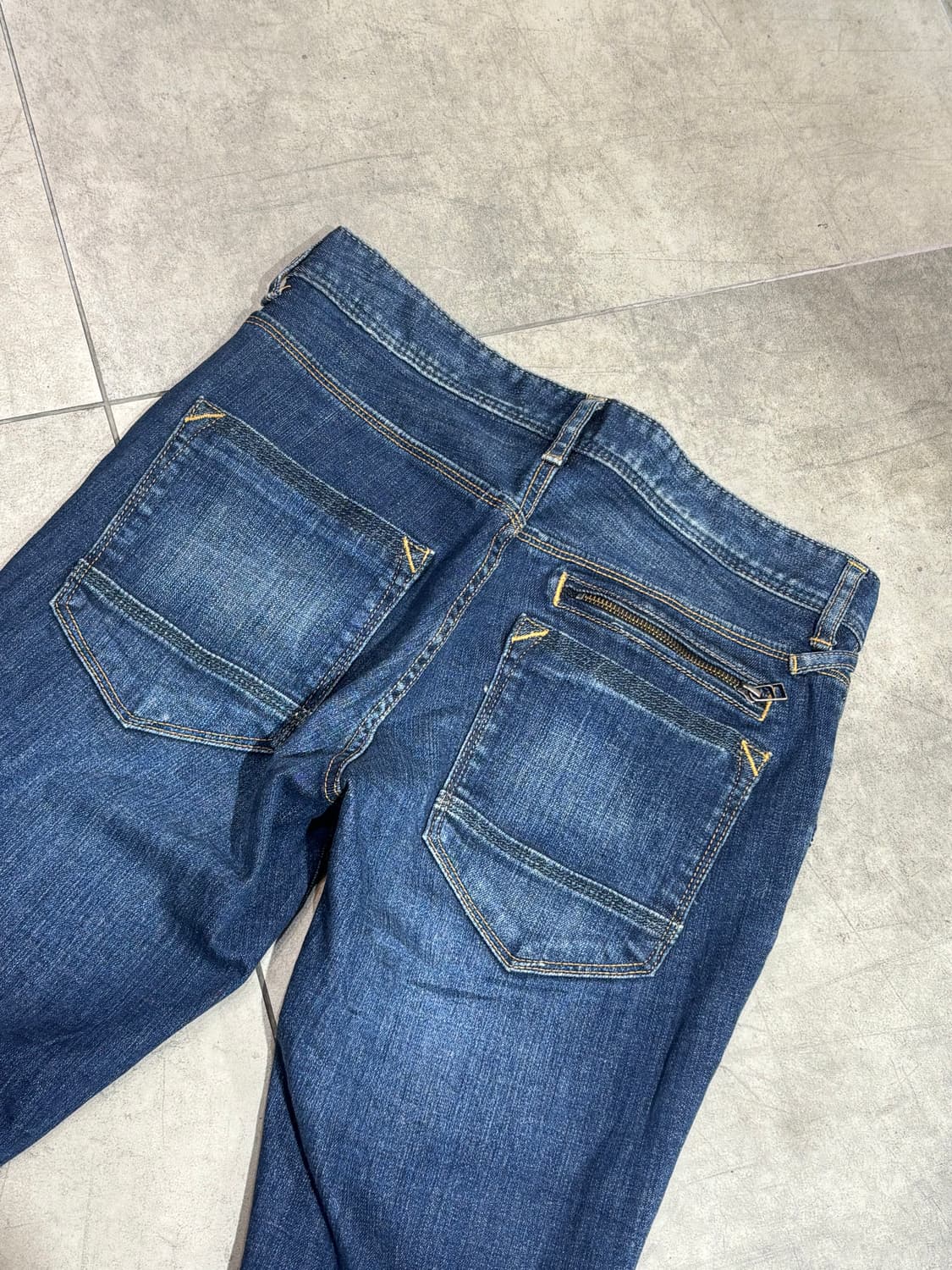 Y2k 지퍼 디테일 데님 팬츠 상품이미지7