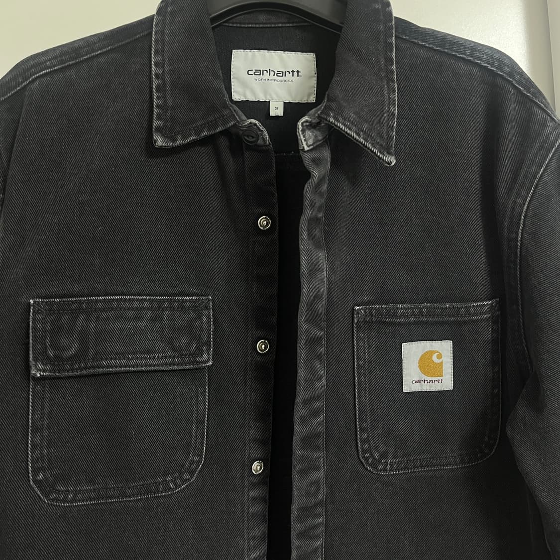칼하트 흑청 셔츠 자켓 상품이미지1