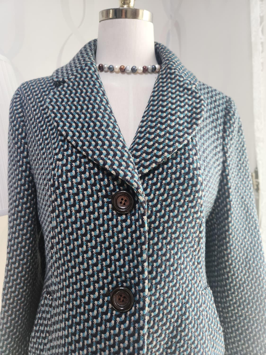 로엠 헤링본 패턴 여성 자켓 상품이미지2