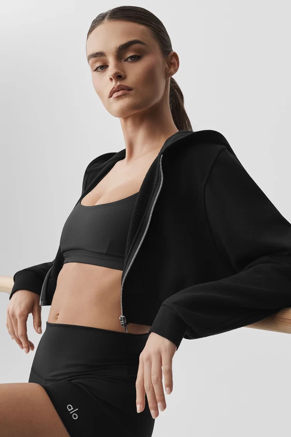 알로 요가 크롭 후드집업 m - sweet escape zip up ho 상품이미지4