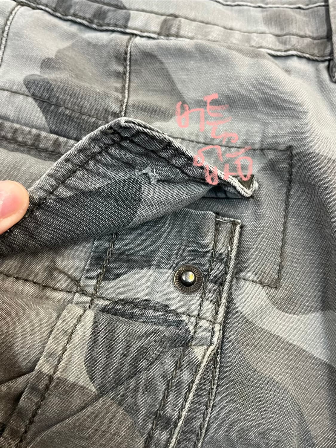 빈티지 카모 카고 하프 팬츠 34 #csz3493 상품이미지9