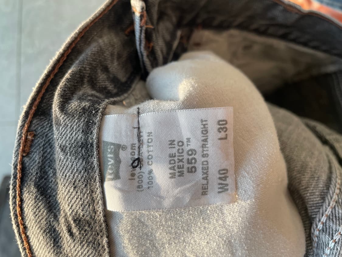 리바이스 559 블랙워싱 데님팬츠 상품이미지8