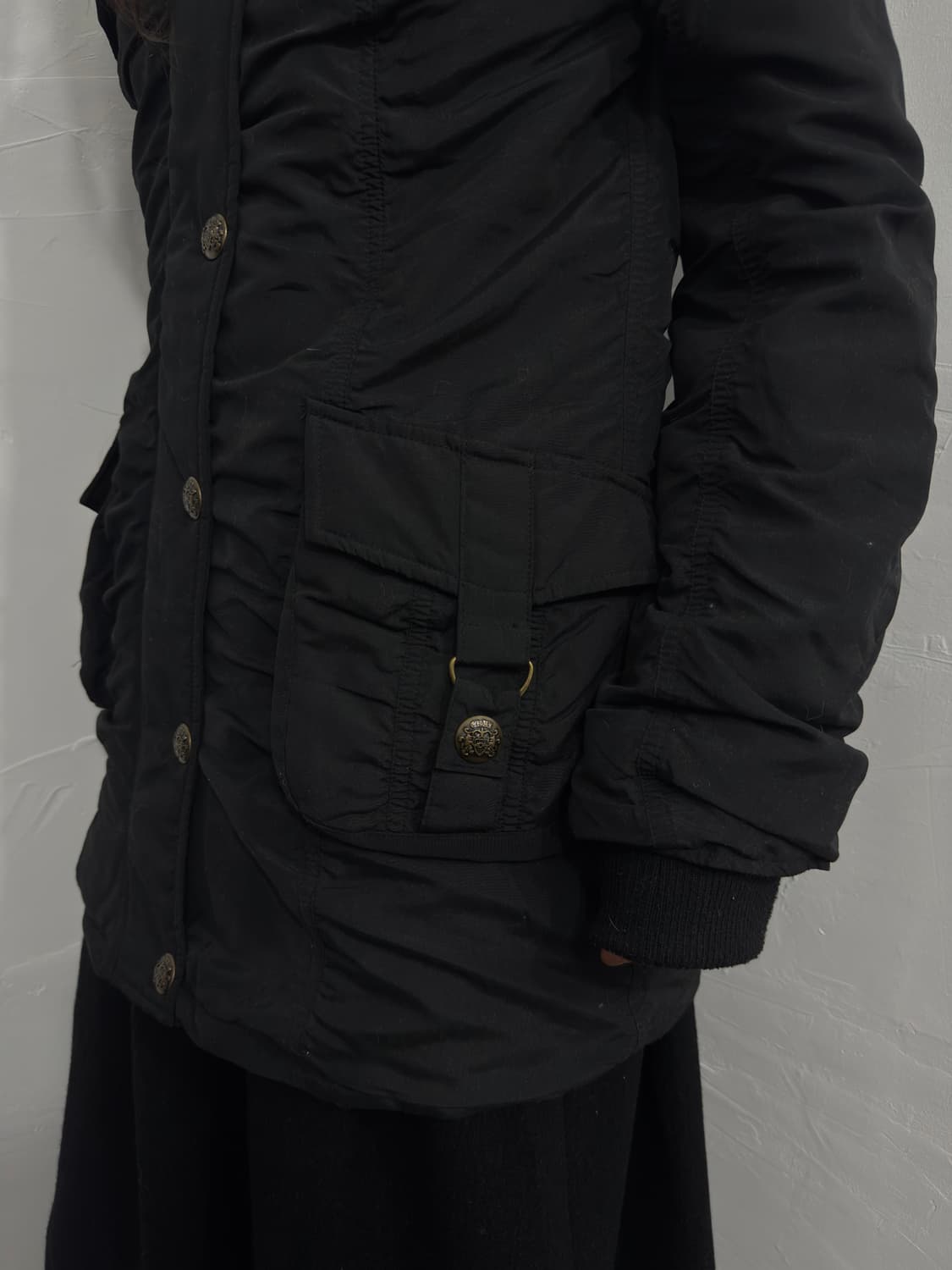 jinty shirring button hood jacket 상품이미지5