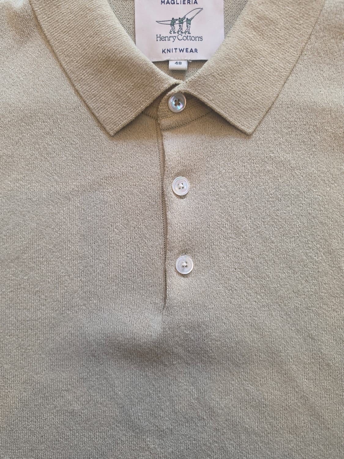 헨리코튼 솔리드 카라 니트(반팔) - 100  상품이미지9