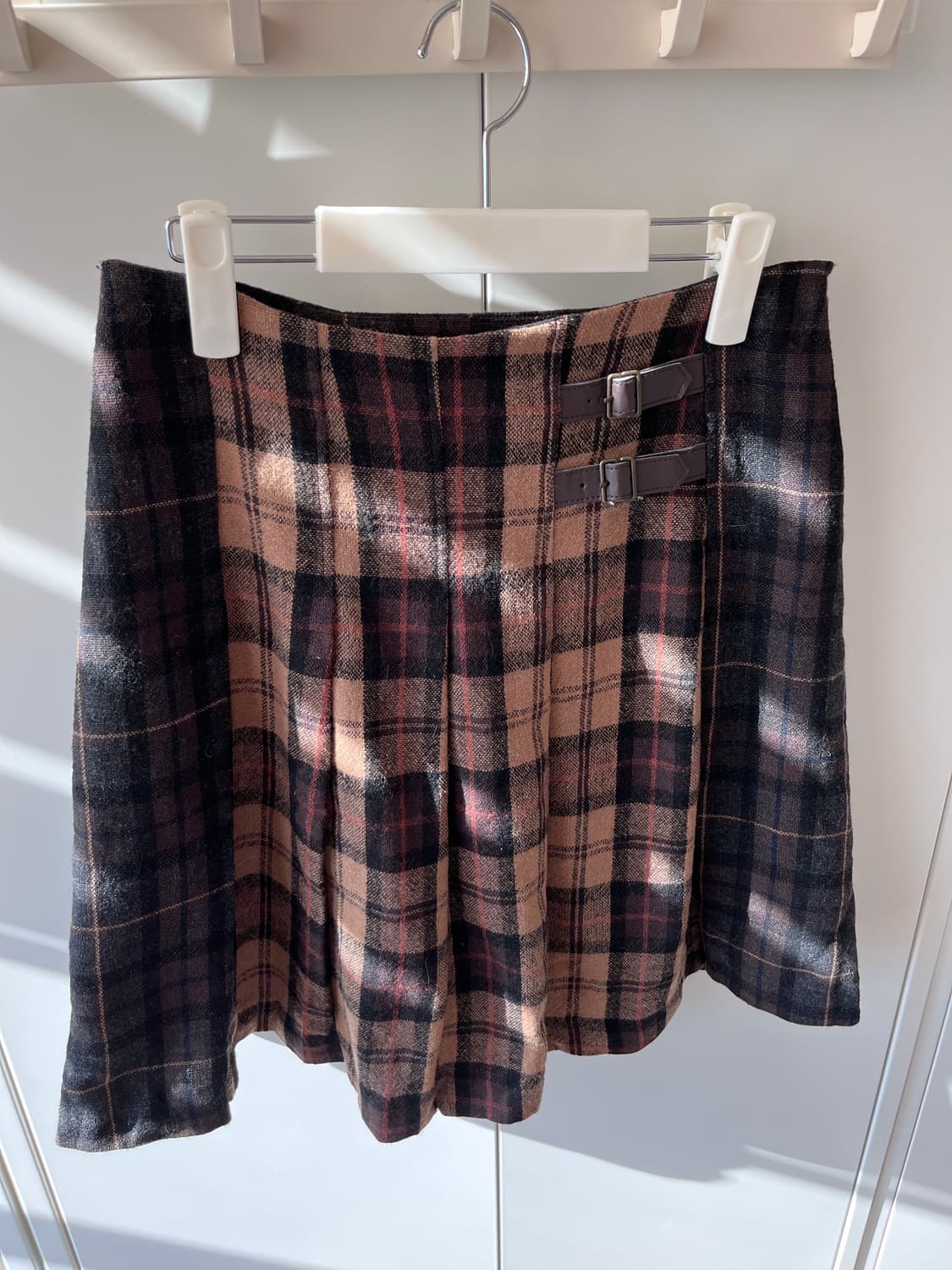 a.v.v standard 체크 배색 플리츠 주름 스커트 상품이미지8