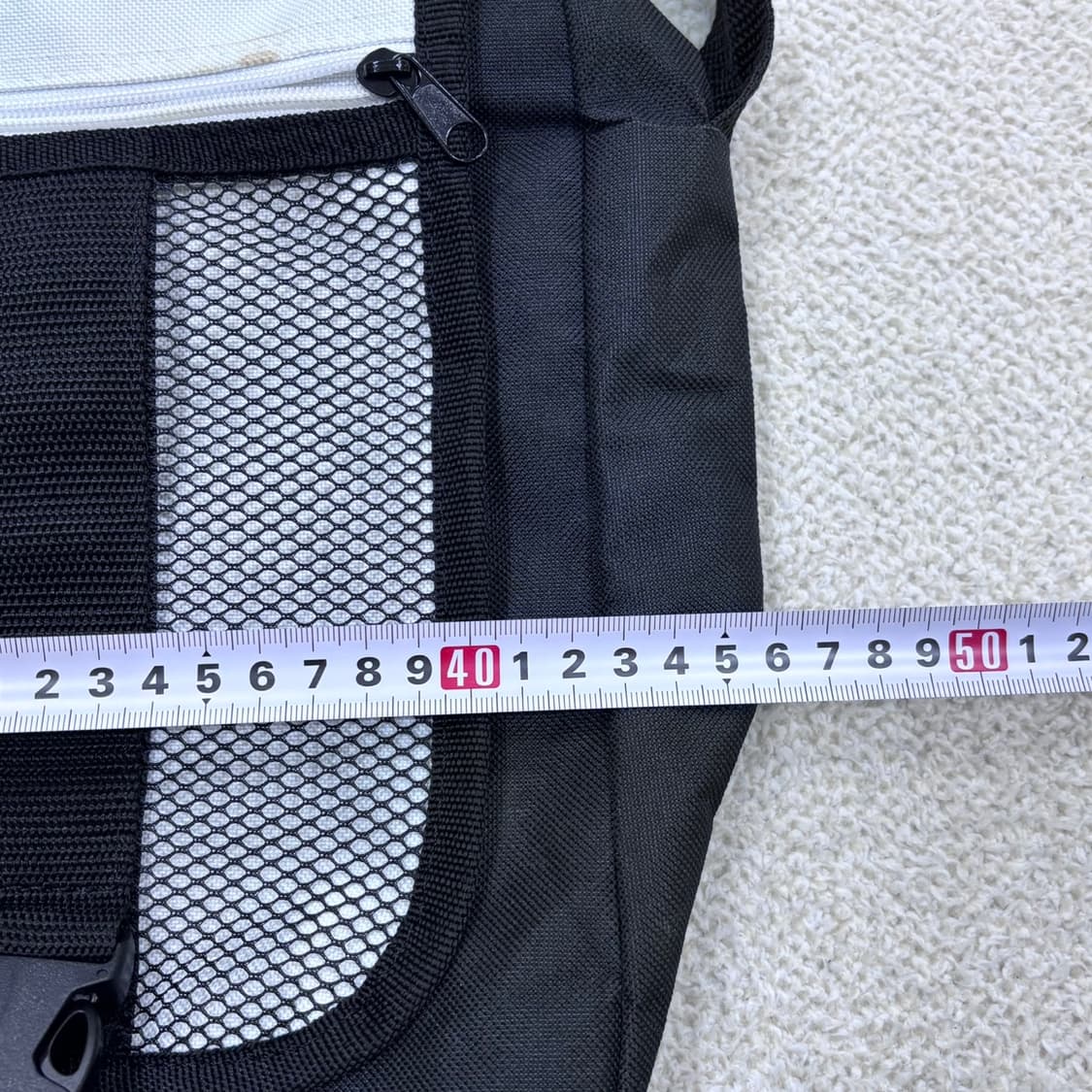 F 빈티지 블랙 메쉬 메신저백 0409E 상품이미지5