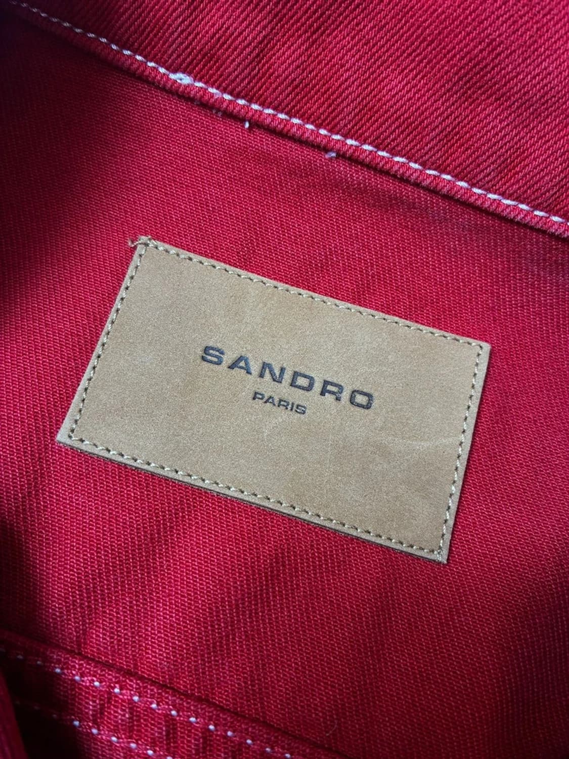 산드로 옴므 레드 트러커 데님 자켓 PN8169 상품이미지7