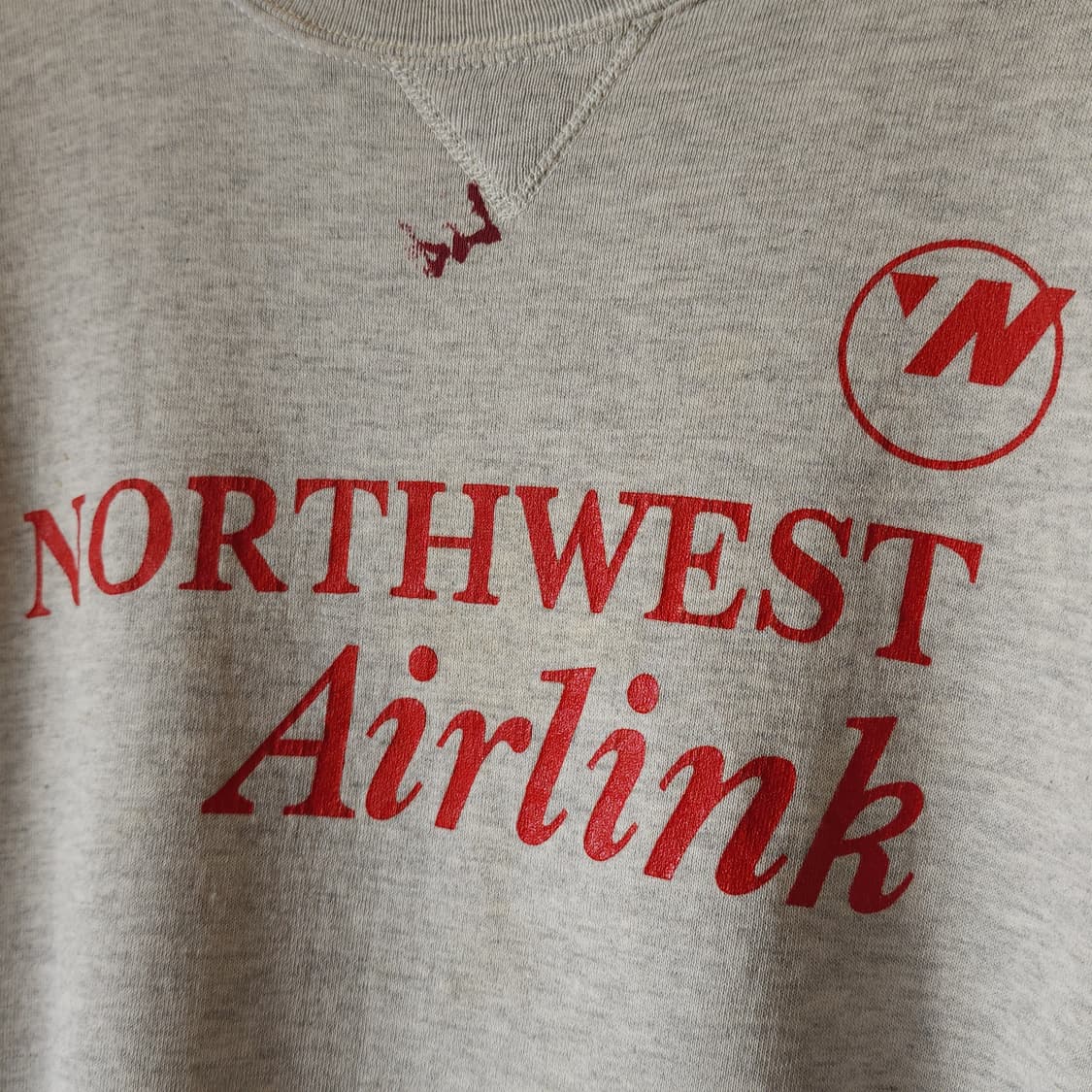90s 러셀 맨투맨 스웻셔츠 노스웨스트 빈티지 레터링 그레이 XL 상품이미지6