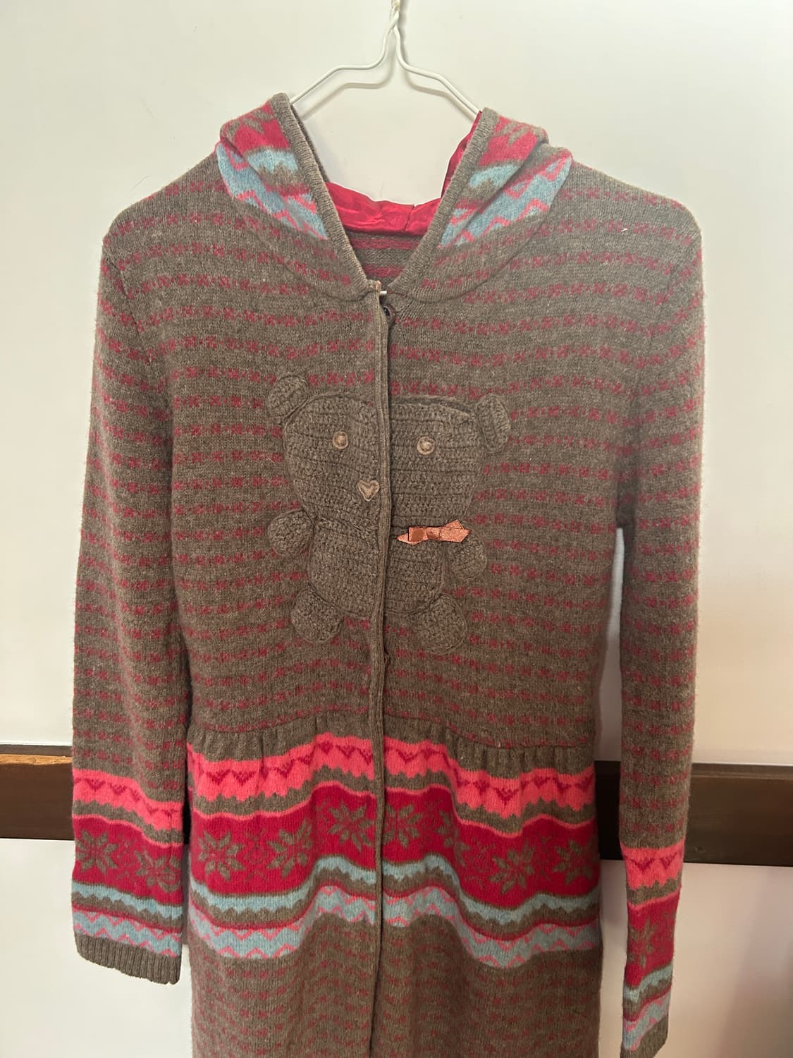 곰돌이 롱니트원피스  상품이미지2