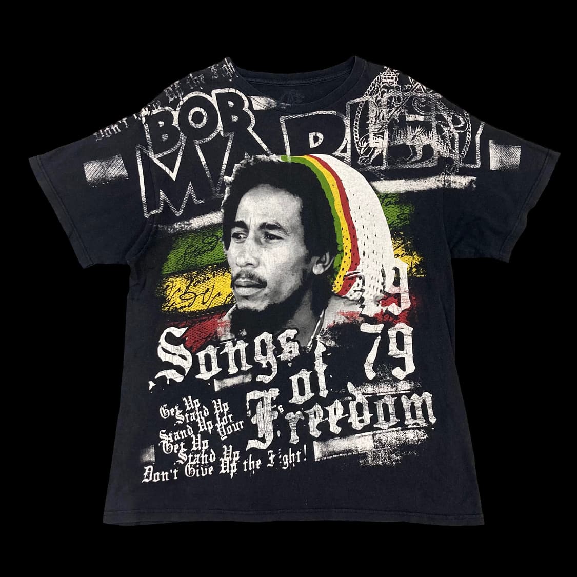 BOB MARLEY 밥 말리 빈티지 프린팅 반팔티 상품이미지1