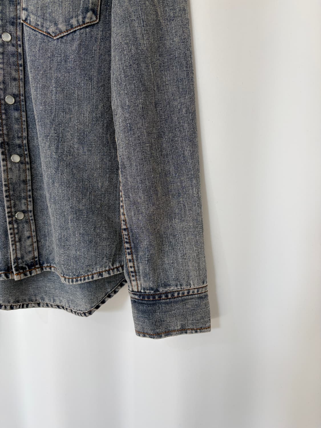 GENNARO denim western shirt  상품이미지3