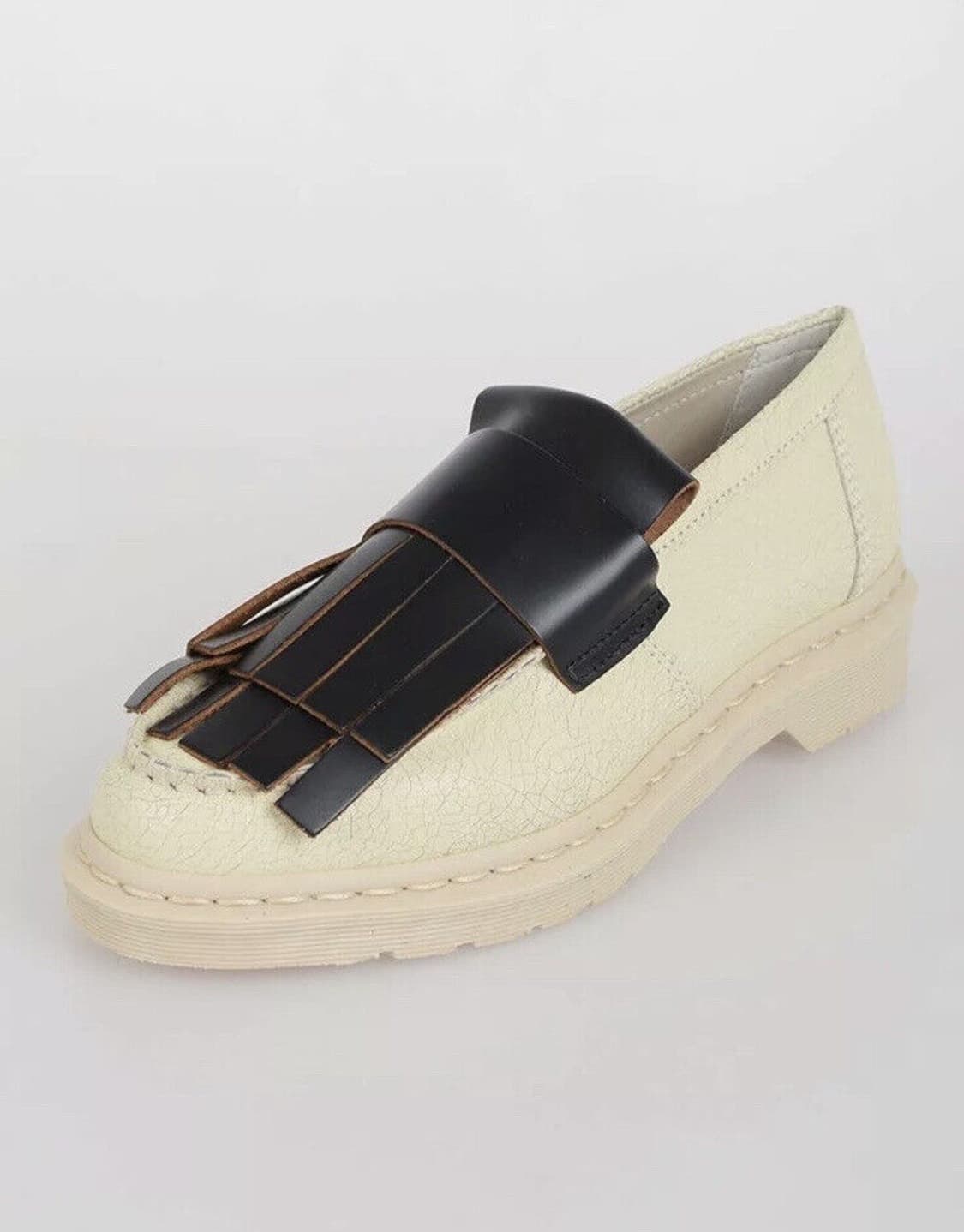 [새제품]42 마르니 x 닥터마틴 프린지 로퍼 크림 크랙 구두 콜라보신발 상품이미지2