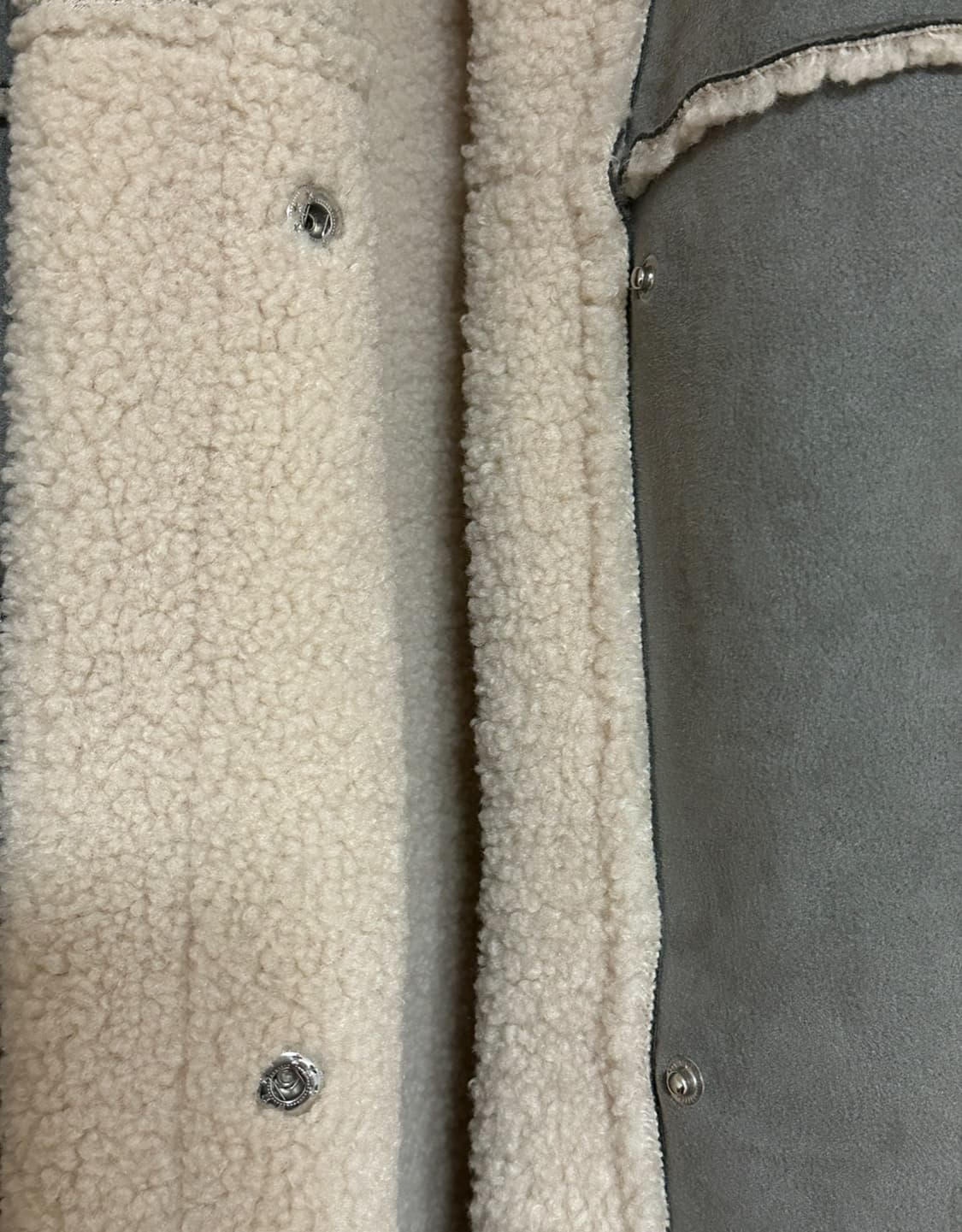 J.stuart Grayish blue shearling coat 상품이미지6