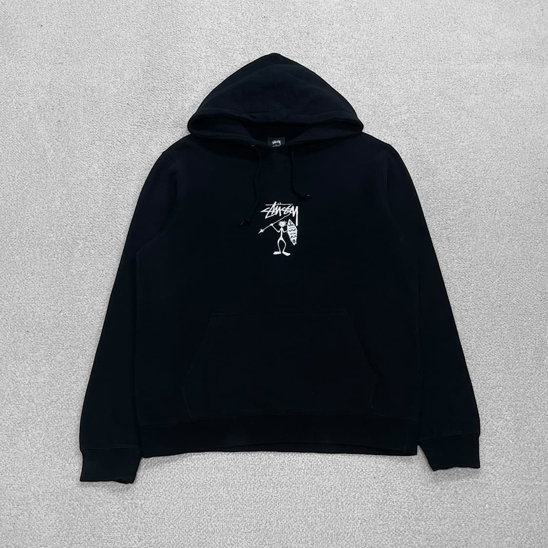 스투시 Stussy 워리어맨 후드티 블랙 상품이미지1