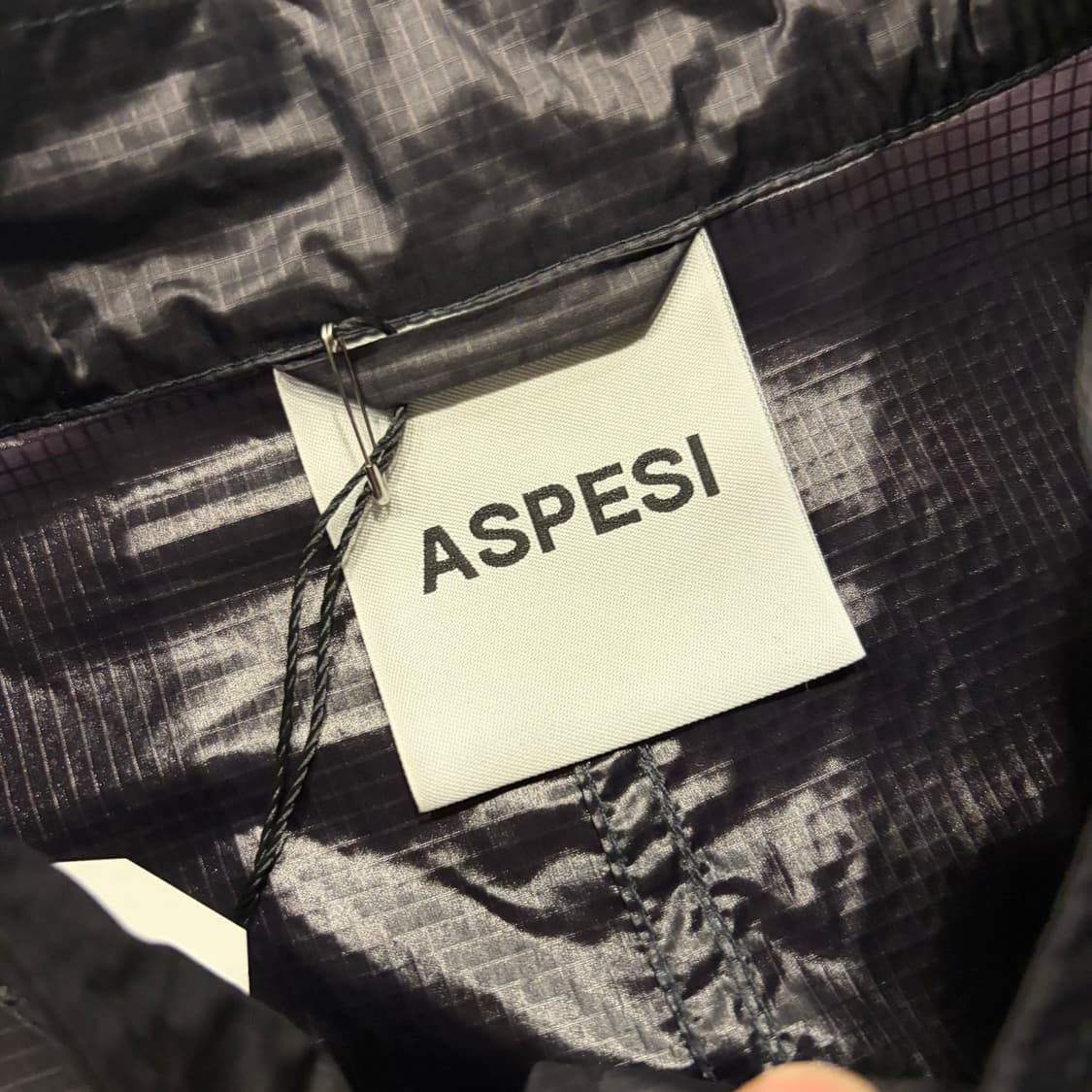 [XS] 19ss 아스페시 나일론 바람막이 코트 블랙 수입택 D823 상품이미지4