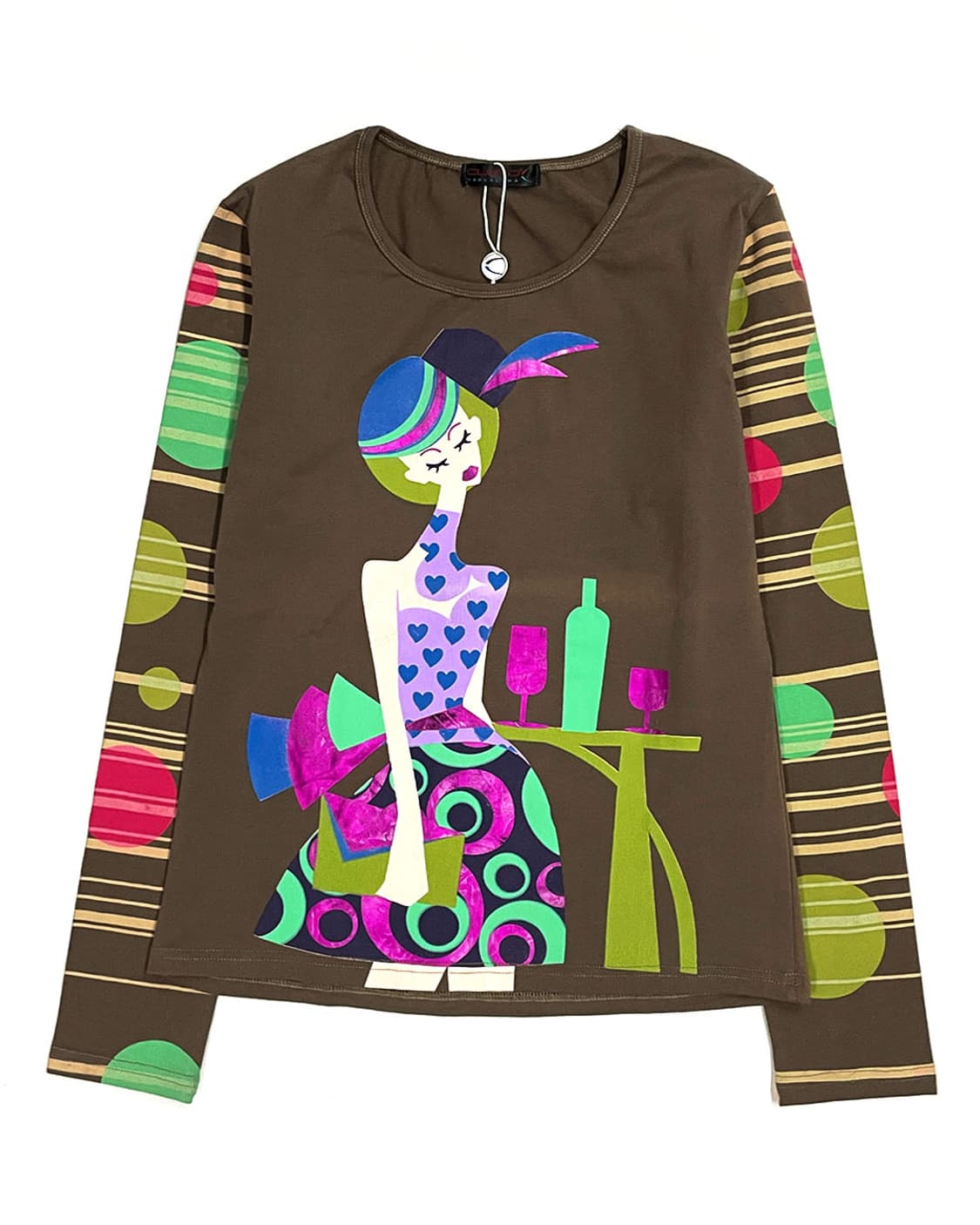 Custo Barcelona 아트 그래픽 롱슬리브리스  상품이미지1