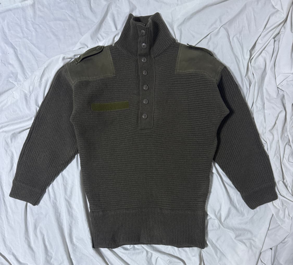 70s 오스트리아군 헤비울 코만도 니트 밀리터리 상품이미지2