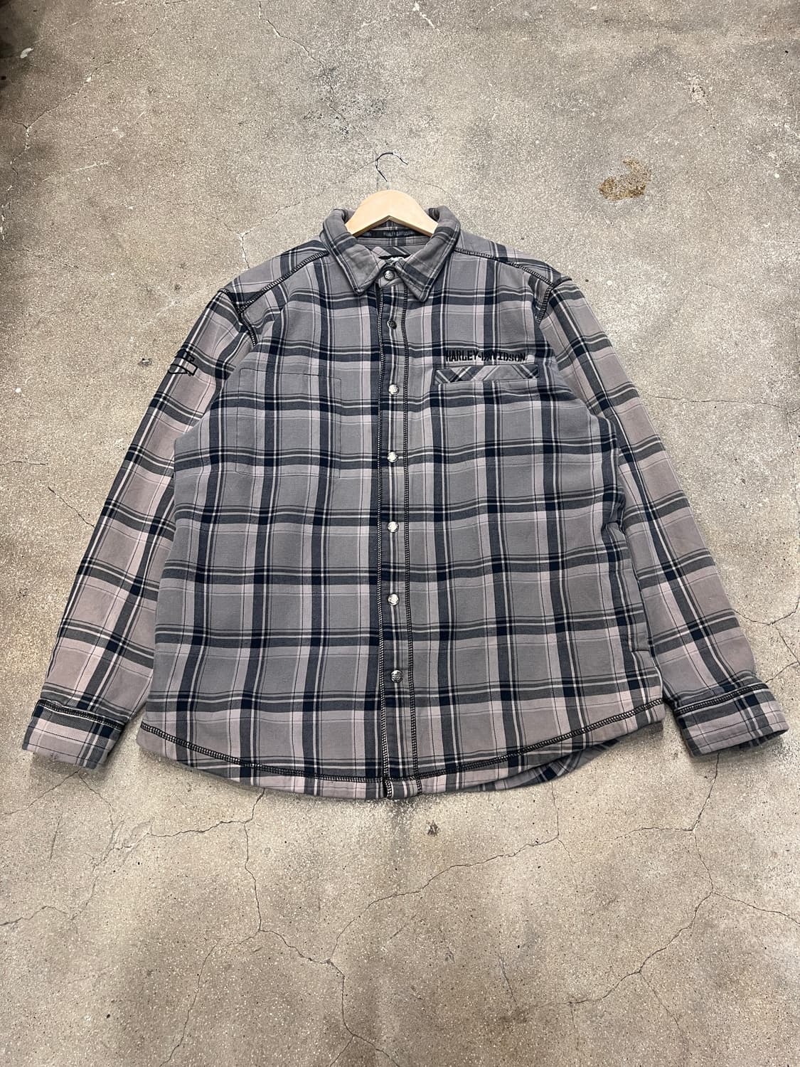 할리데이비슨 플란넬 기모 셔츠  상품이미지1