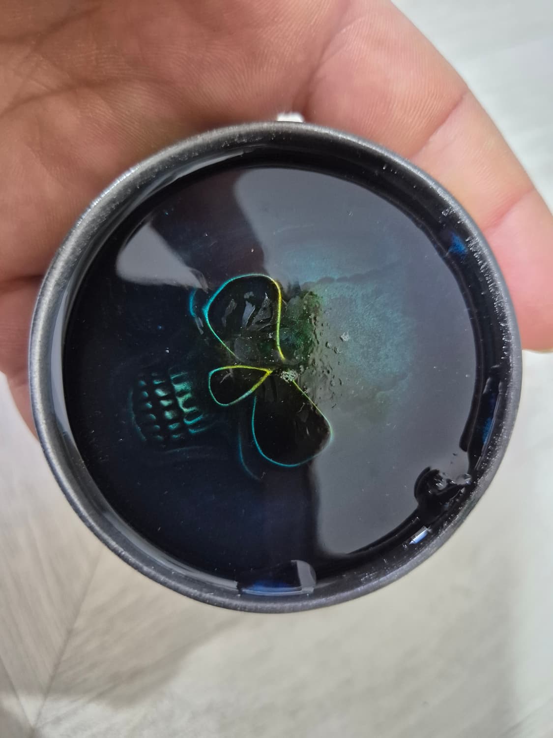 미사용 스컬 레진 합금 버클 상품이미지2