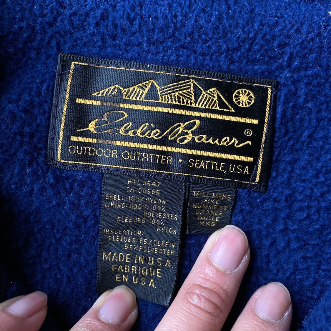 80s green Eddie Bauer warm-up  상품이미지6