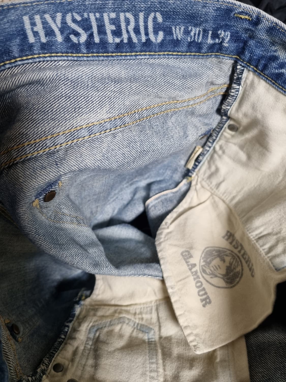 히스테릭글래머 프린팅 스터드 데님 상품이미지6