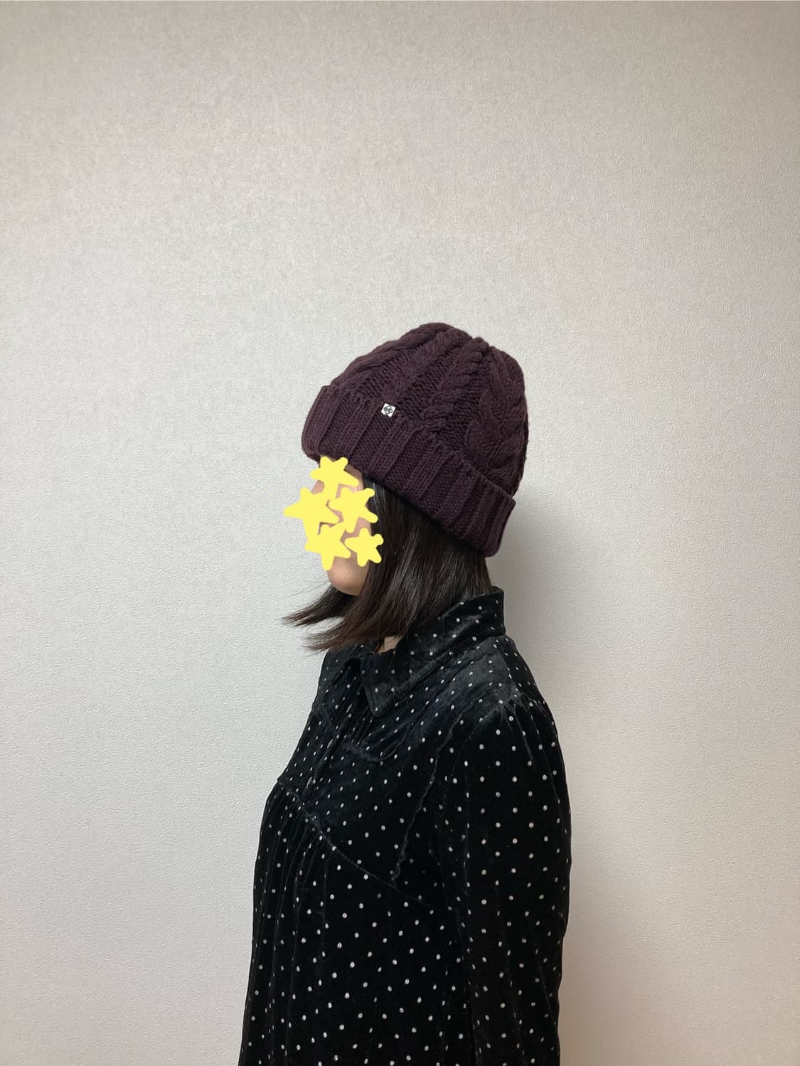 CA4LA 버건디 비니 상품이미지2