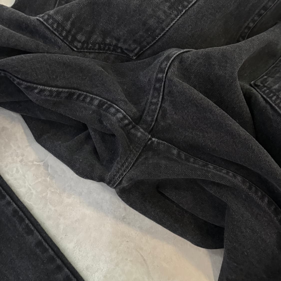 [36/32] 90s USA🇺🇸 리바이스 550 오렌지 탭 블랙 흑청 상품이미지7