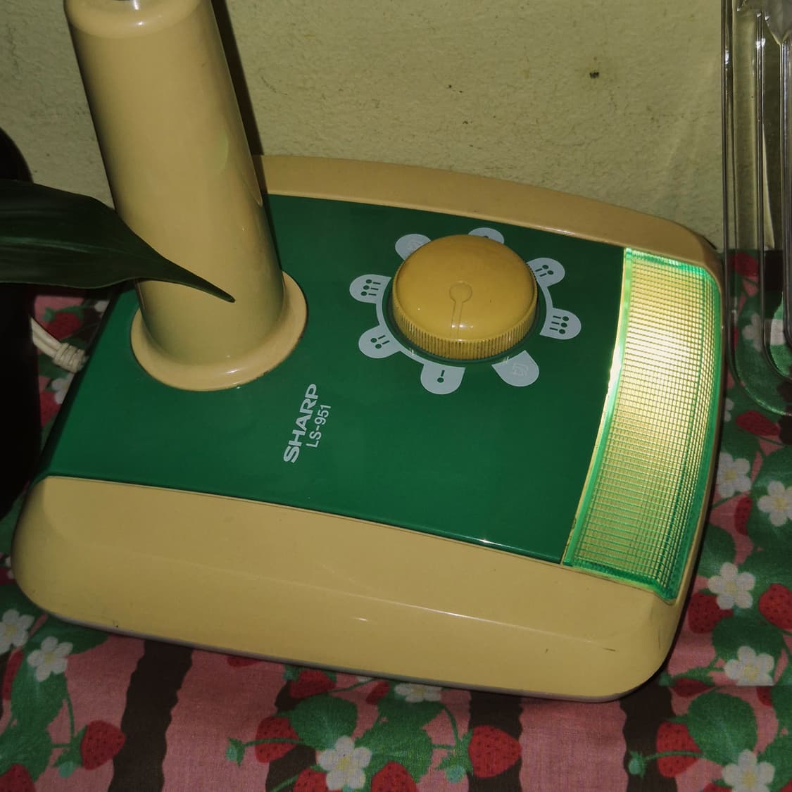 80s 샤프 레트로 그린 데스크 조광 램프 상품이미지10