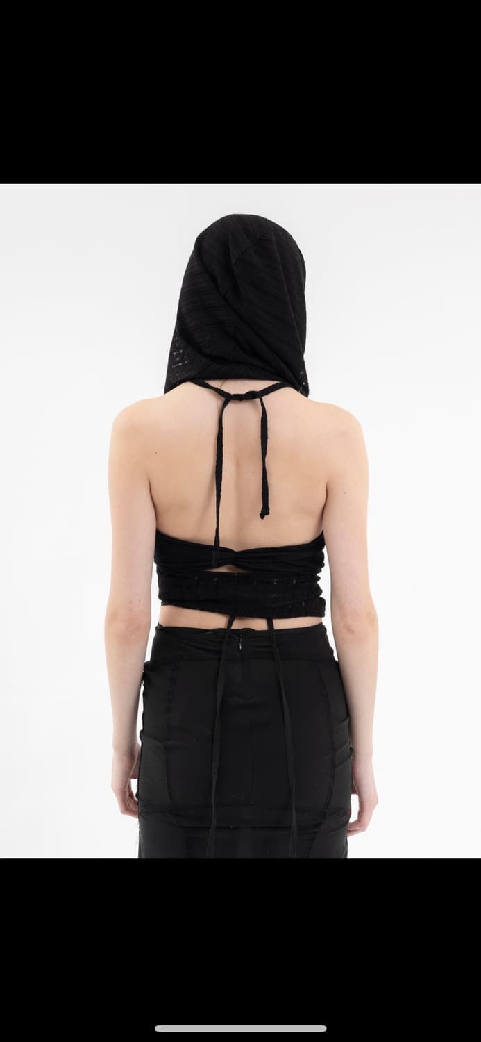 hyeinseo hooded halter top black 상품이미지2